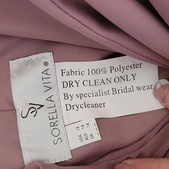 Bridesmaid dress, dusty rose, sorella vita, size 12 - Picture 5 of 6